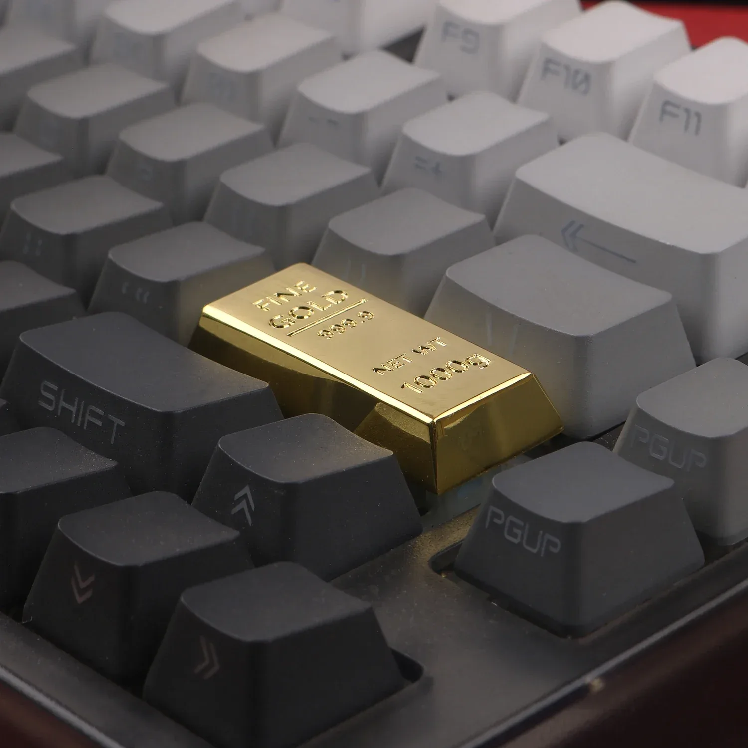 JKDKeys Touche Entrée Lingot d'Or en Alliage de Zinc (Profil Cherry) - Image 5