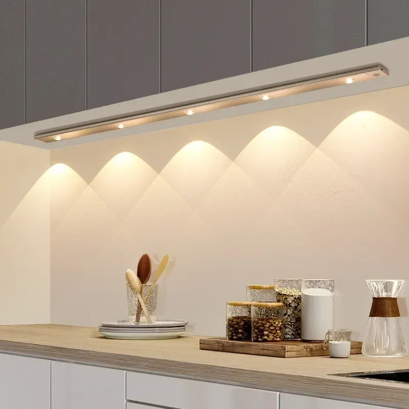 Réglette LED ultra-plate avec détecteur de mouvement, rechargeable USB (20cm / 30cm / 40cm) - Image 2