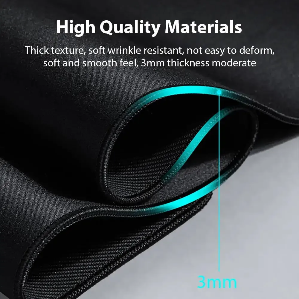Tapis de souris gaming XXL personnalisé avec bords cousus - Image 4