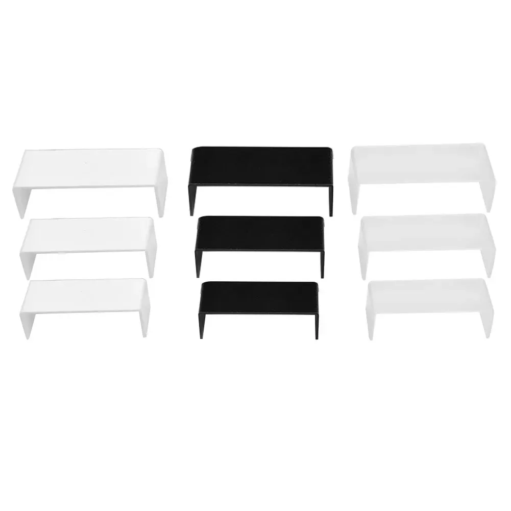 Lot de 3 présentoirs en acrylique en forme de U pour vitrine de bijoux 2