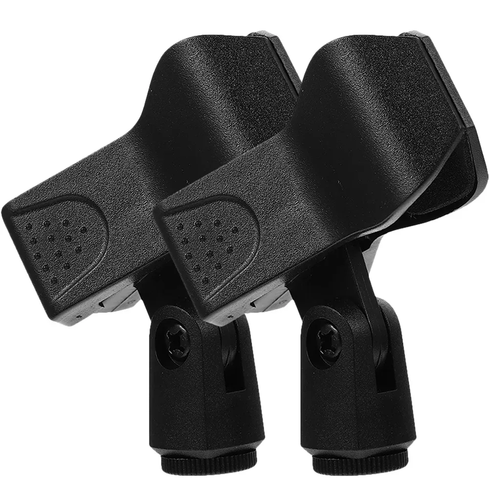 Lot de 2 supports de microphone sans fil - Clips en plastique portables - Image 1
