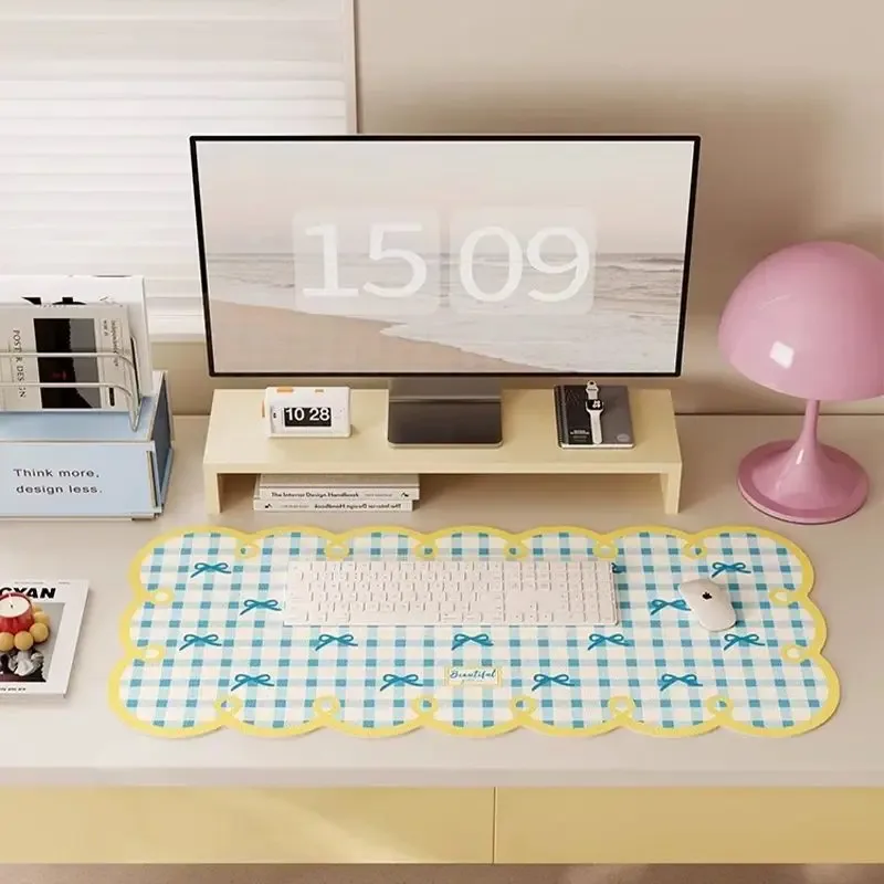 Grand tapis de bureau absorbant en terre de diatomée - Design illustré - Image 2