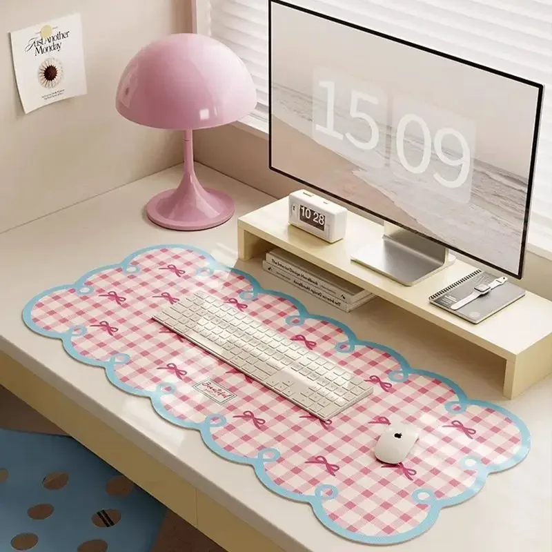 Grand tapis de bureau absorbant en terre de diatomée - Design illustré - Image 1