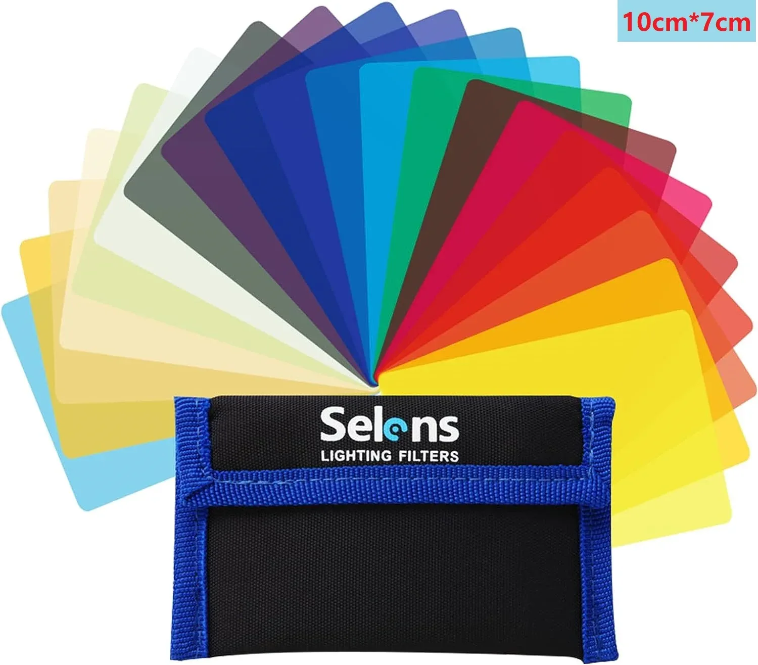 Selens Lot de 20 Filtres Gélatines de Couleur pour Flash Studio (25x25 cm / 10x7 cm) - Image 6