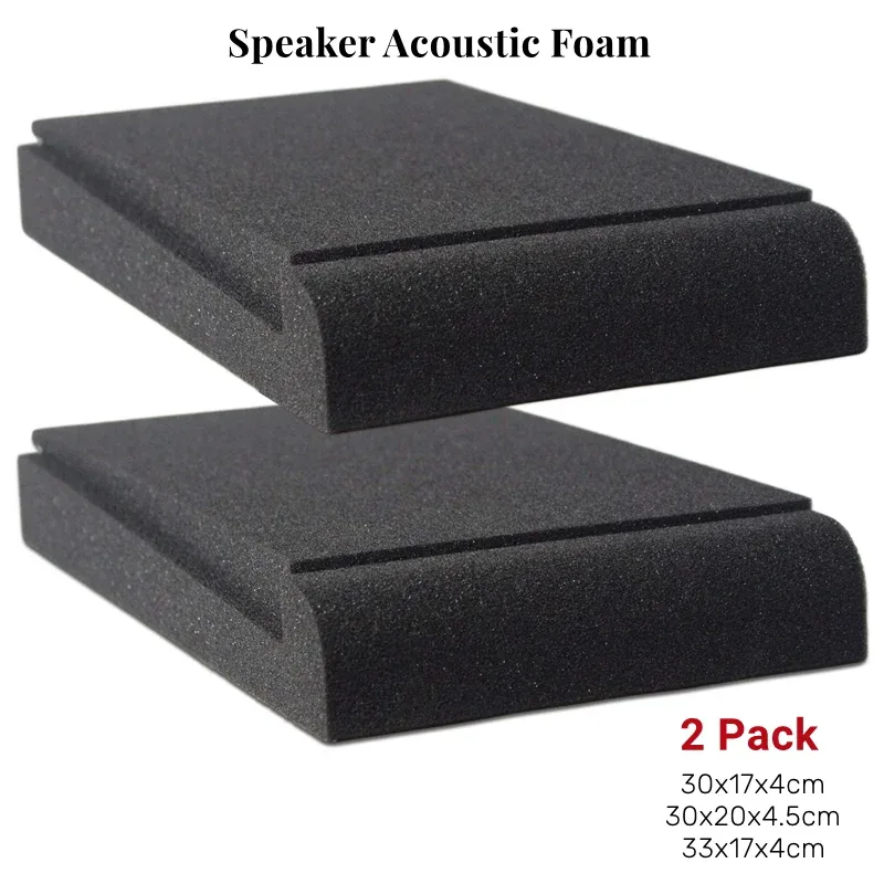 Supports d'isolation acoustique en mousse pour moniteurs de studio - Lot de 2 - Image 1