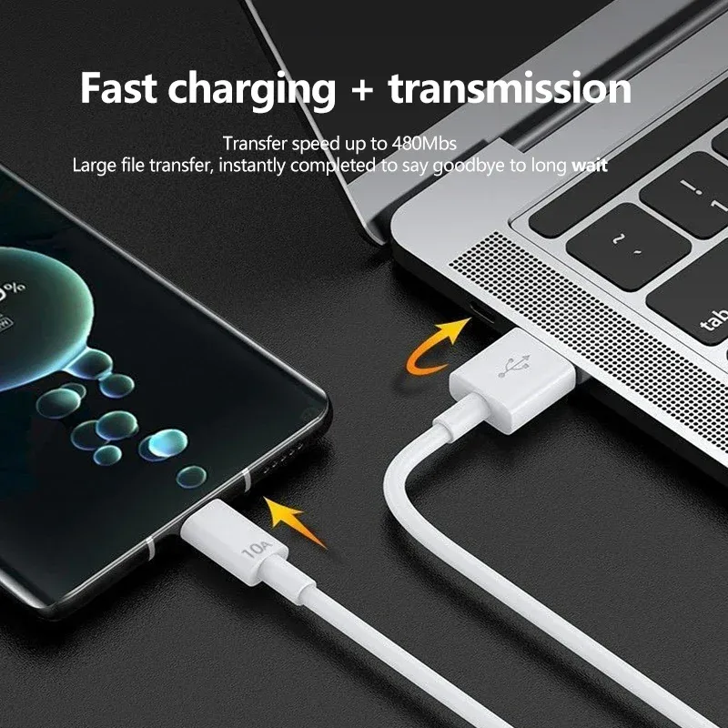 Câble de charge rapide USB-C vers USB-C 120W - 10A - Image 3