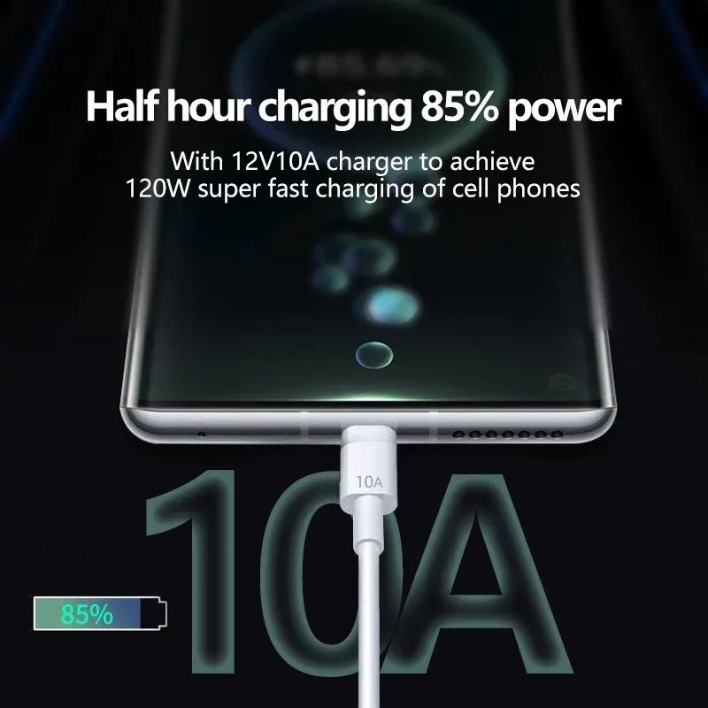 Câble de charge rapide USB-C vers USB-C 120W - 10A - Image 4