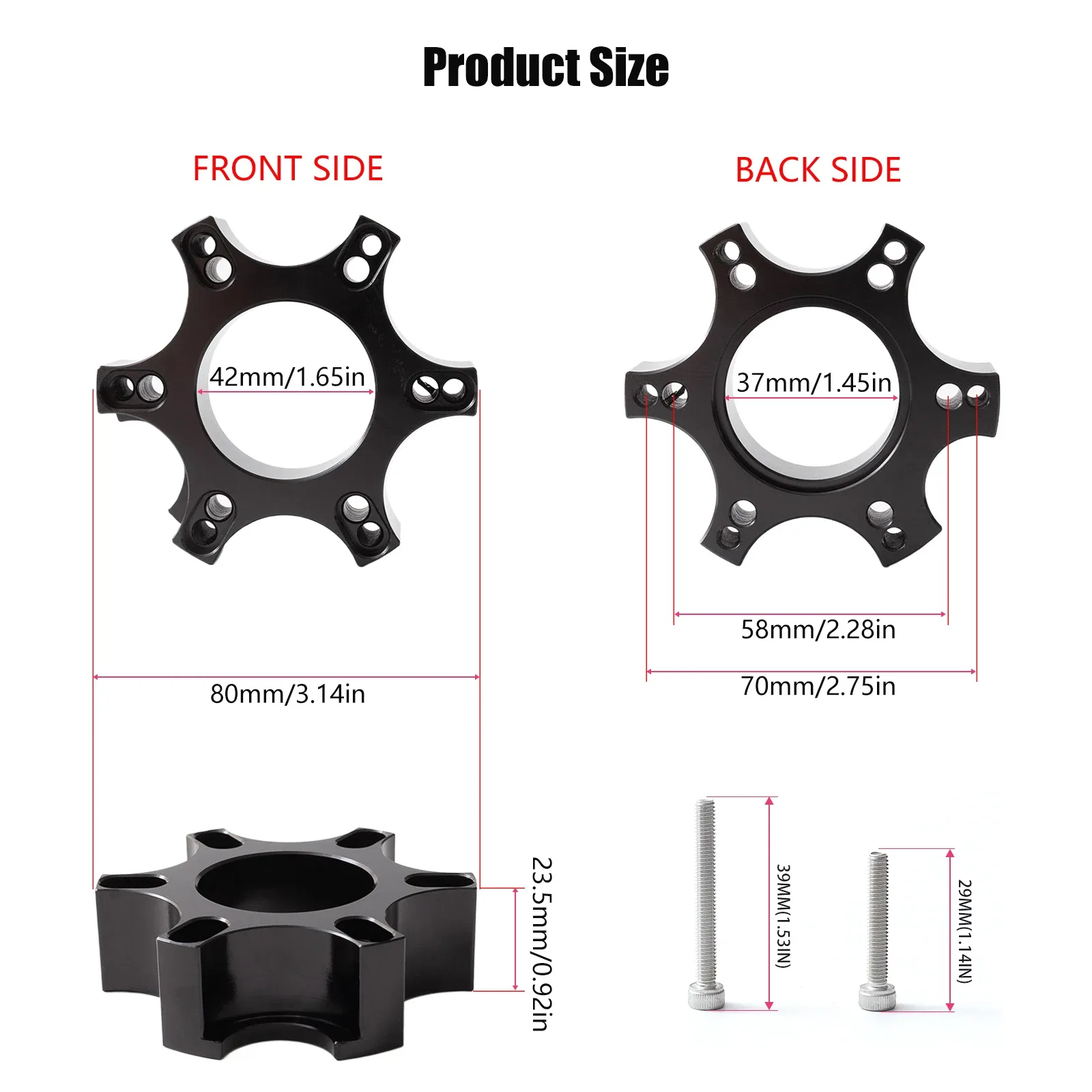 Adaptateur de Volant pour Bases Thrustmaster T300 RS, GT, Ferrari 599, TS-XW, P310 et R383 - Image 3