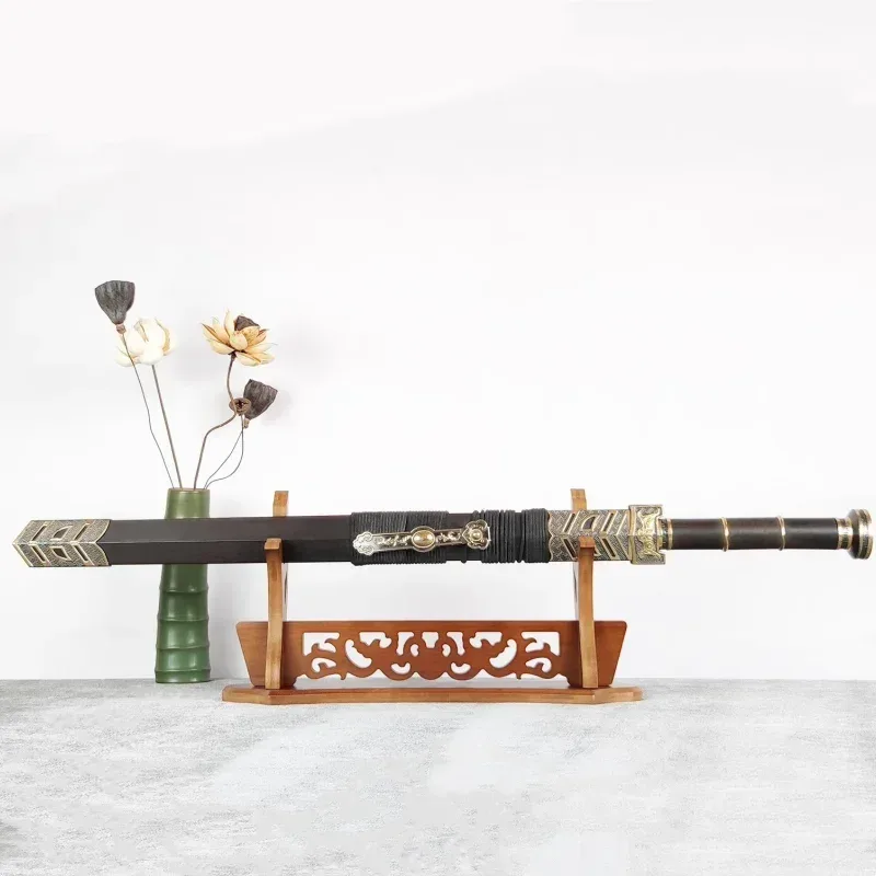 Support de Katana en Bois avec Motif Dragon - Présentoir pour Épée Demon Slayer - Image 3