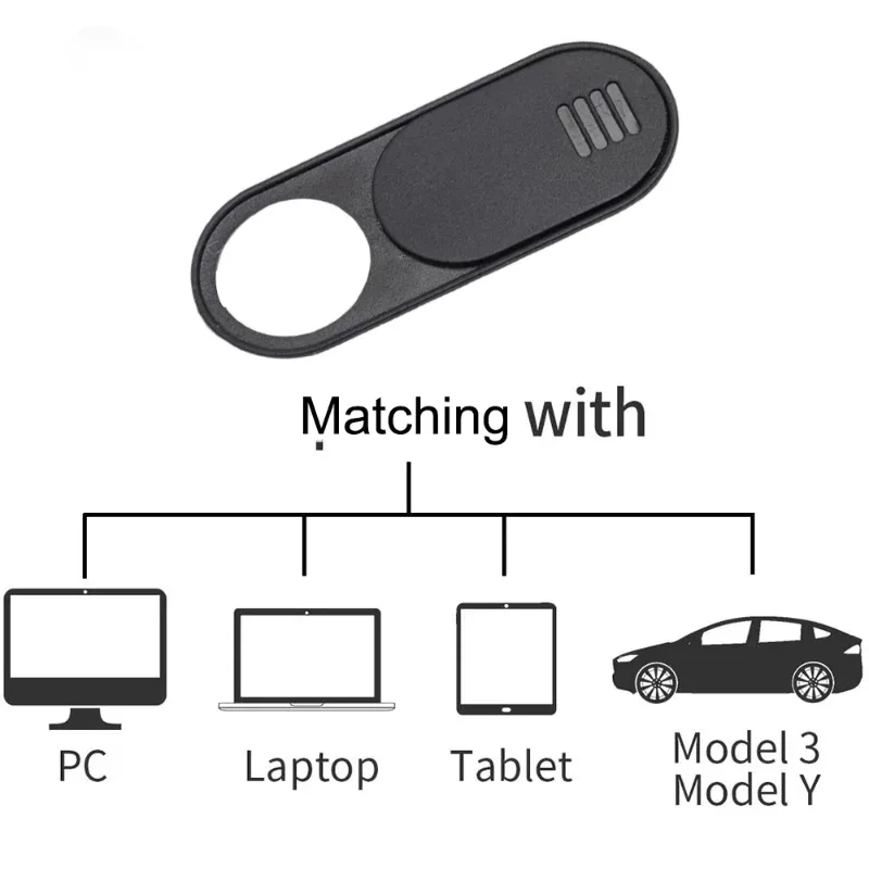 Cache-caméra coulissant ultra-mince pour Tesla Model 3, Model Y, ordinateurs portables et PC - Image 3