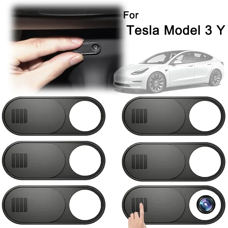 Cache-caméra coulissant ultra-mince pour Tesla Model 3, Model Y, ordinateurs portables et PC - Image 1