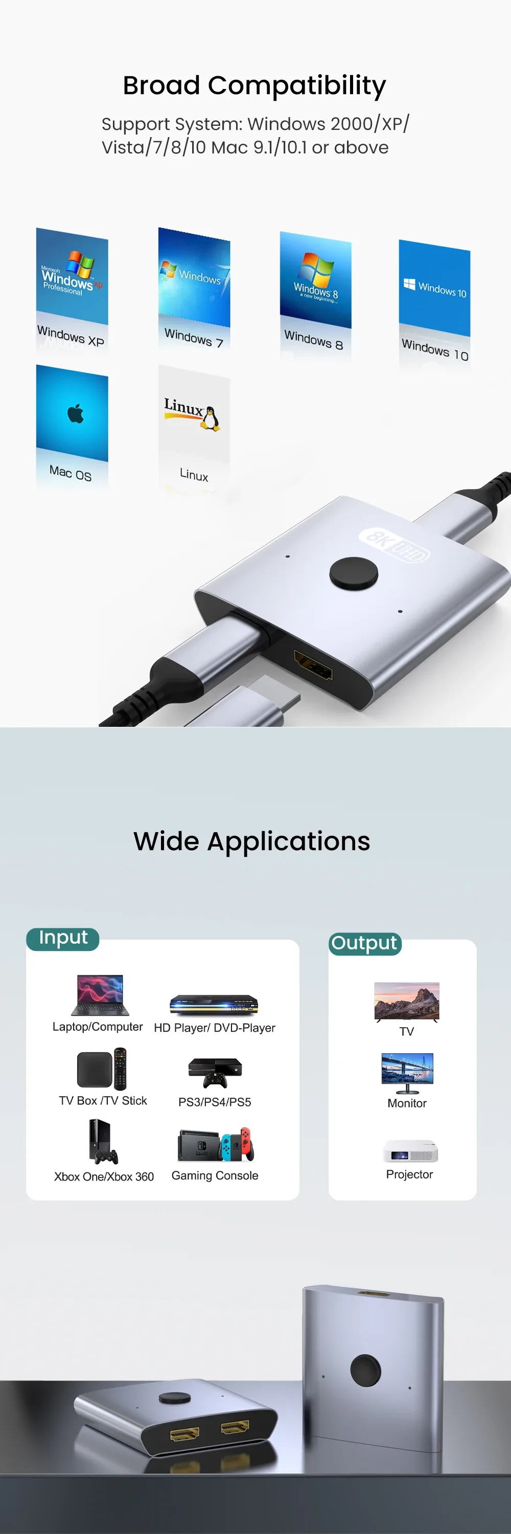 Compatibilité appareils