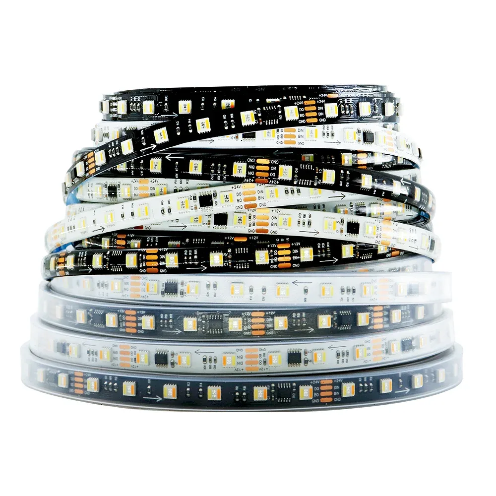 Ruban LED Adressable 5-en-1 WS2805 RGBW+CCT, 60 LED/m, SMD 5050, 12V/24V - Image 1