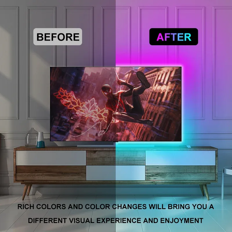 Ruban LED Bluetooth RGB 5050 USB 5V - 30 LED/m - Image 5