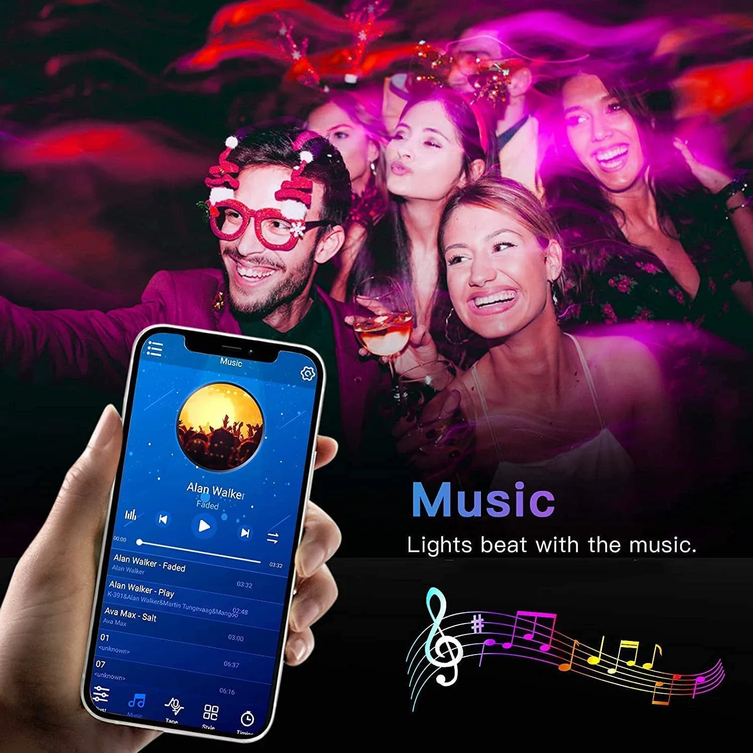 Ruban LED Bluetooth RGB 5050 USB 5V - 30 LED/m - Image 4