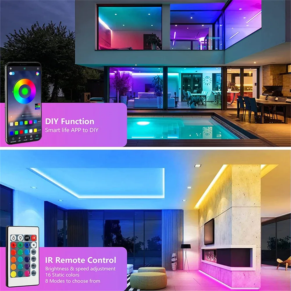 Ruban LED Bluetooth RGB 5050 USB 5V - 30 LED/m - Image 2