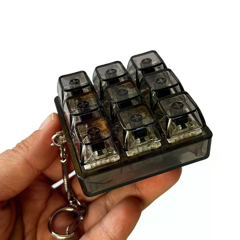 Testeur de switches pour clavier mécanique (4/9 touches) - Porte-clés anti-stress à LED - Image 3