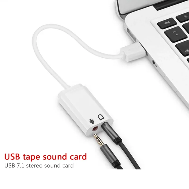 Carte Son Externe USB 7.1 Virtuel - Adaptateur Audio pour PC et Mac - Image 1