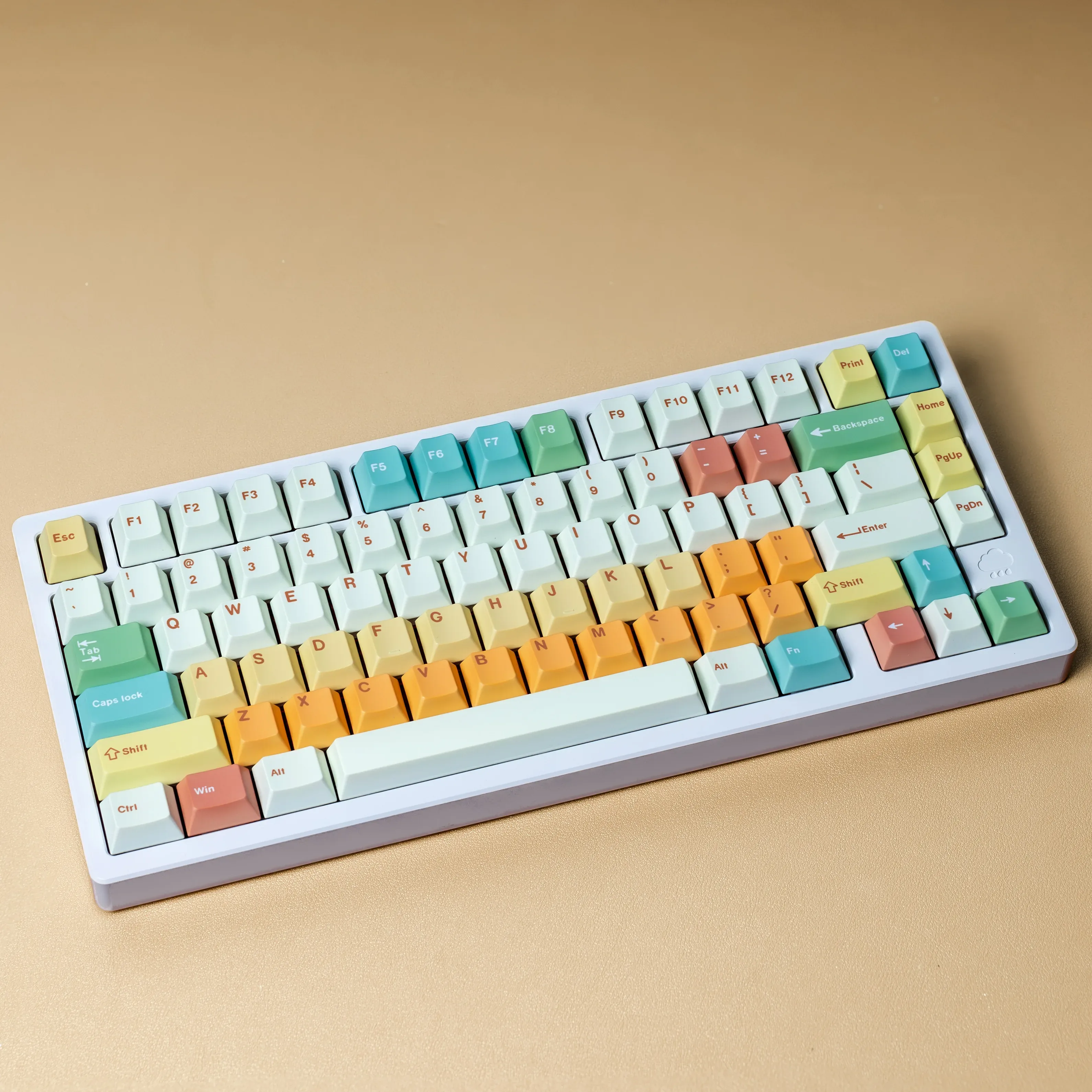 Set de Keycaps PBT Profil Cherry ISO - Sublimation Thermique - Multilingue (FR/DE/ES/KR/RU) - Compatible Rainy75 - Image 5