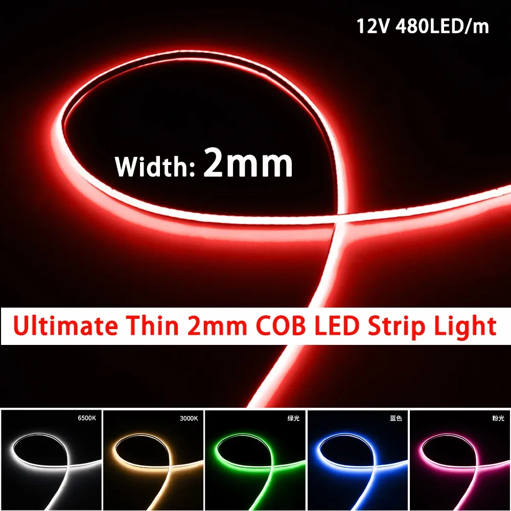 Ruban LED COB Ultra Mince