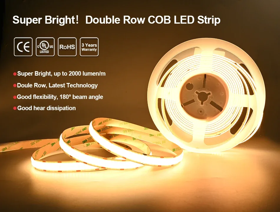 Bande LED COB Double Rangée
