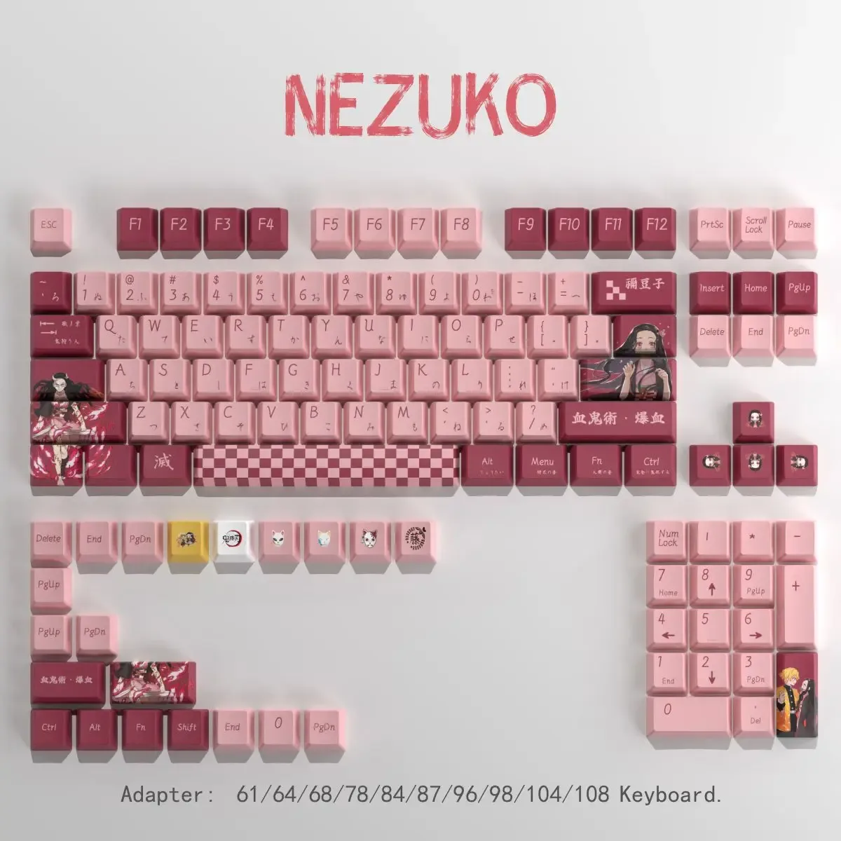 Detail Mitsuri Keycaps 1