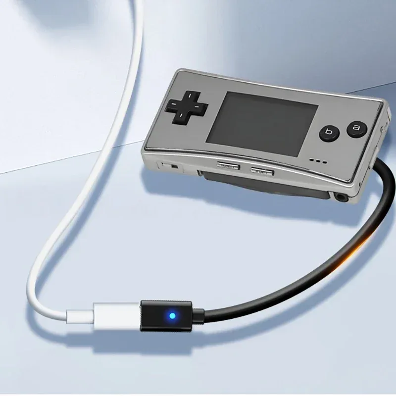 Adaptateur USB-C pour Nintendo Game Boy Micro (non-PD) avec indicateur LED 6