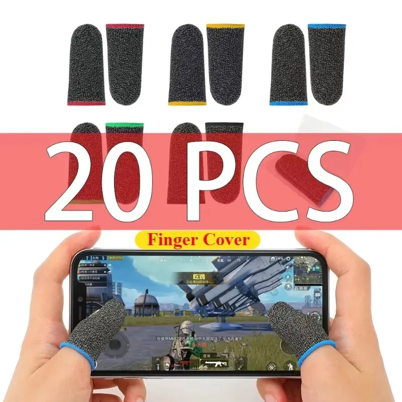 Lot de 20/40 doigtiers de gaming pour jeux mobiles - Antitranspirants et antidérapants - Image 1