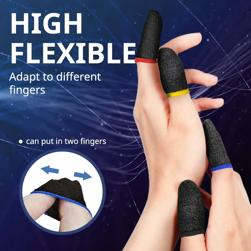 Lot de 20/40 doigtiers de gaming pour jeux mobiles - Antitranspirants et antidérapants - Image 2