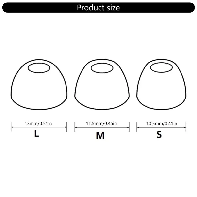 3 Paires d'Embouts en Silicone pour JBL T230NC TWS (3 Tailles) - Image 6