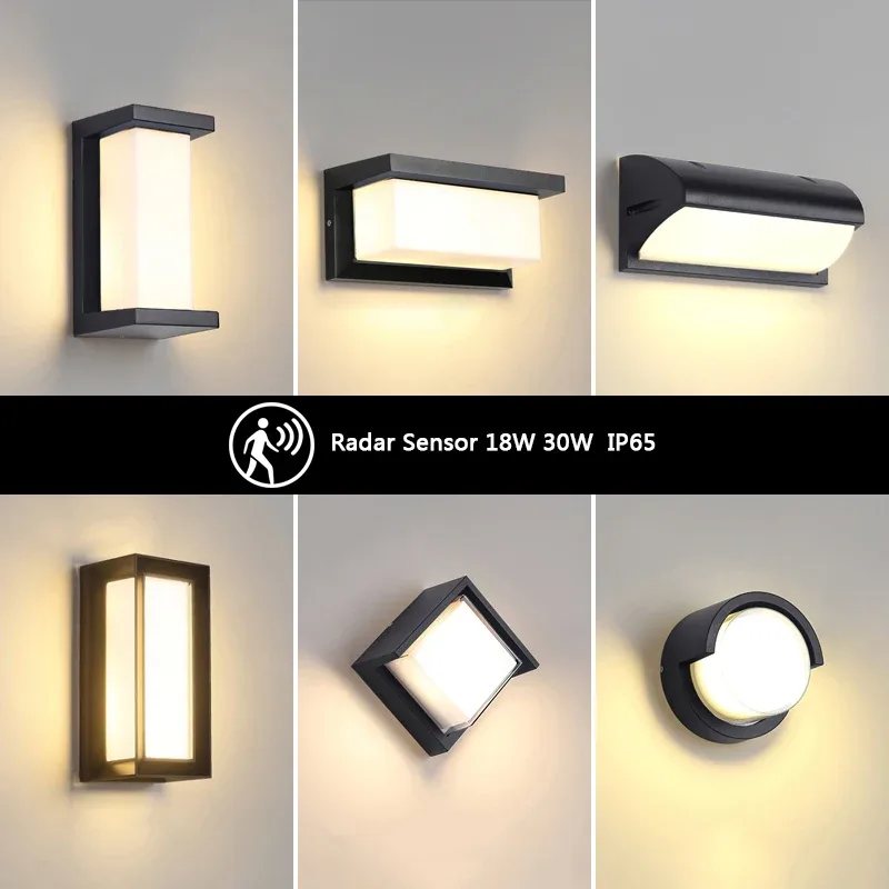 Applique murale LED extérieure IP65 avec détecteur de mouvement - Image 1