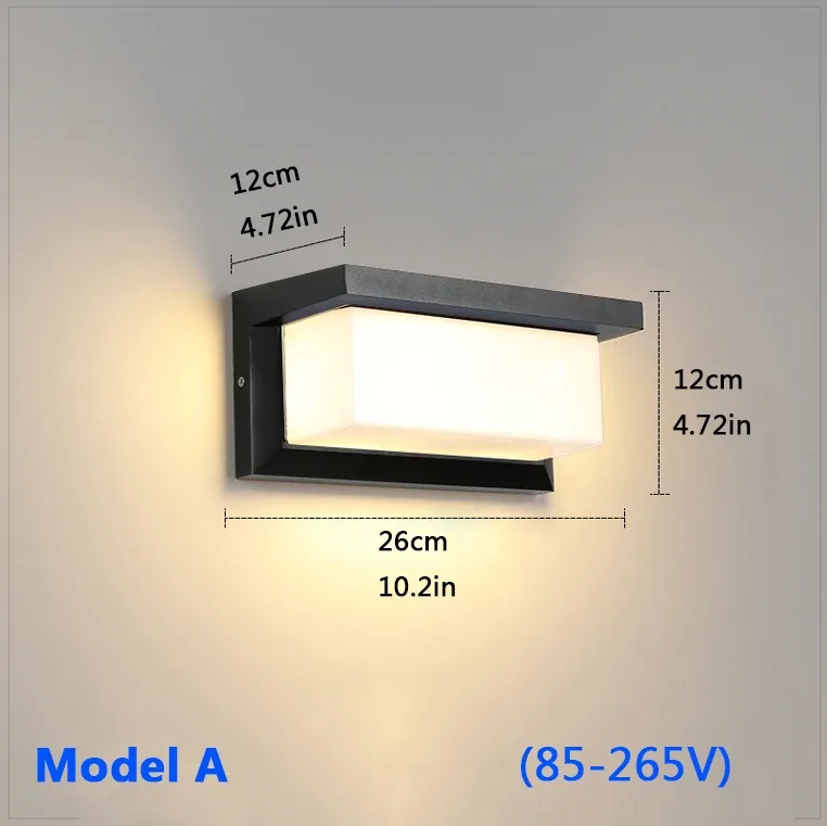Applique murale LED extérieure IP65 avec détecteur de mouvement 8