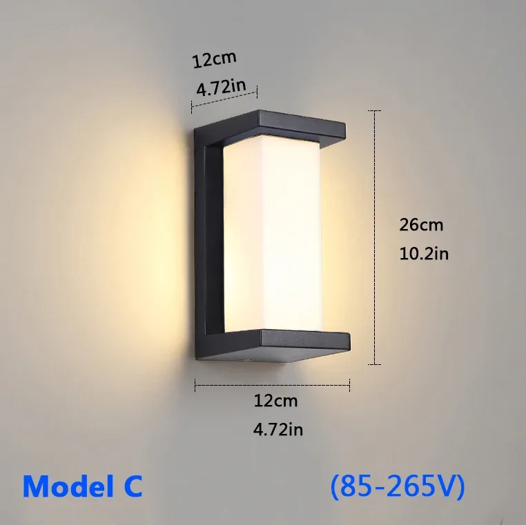 Applique murale LED extérieure IP65 avec détecteur de mouvement 10