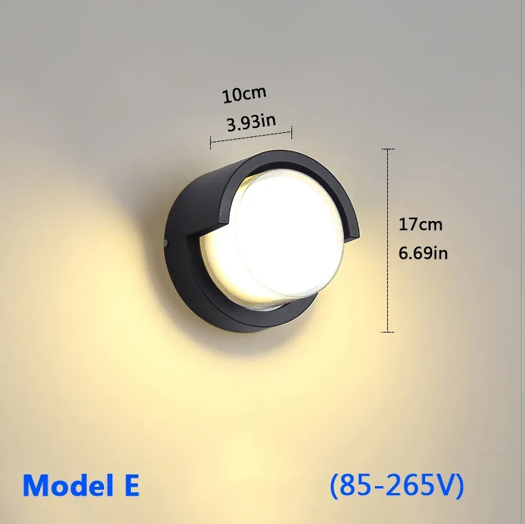 Applique murale LED extérieure IP65 avec détecteur de mouvement 12