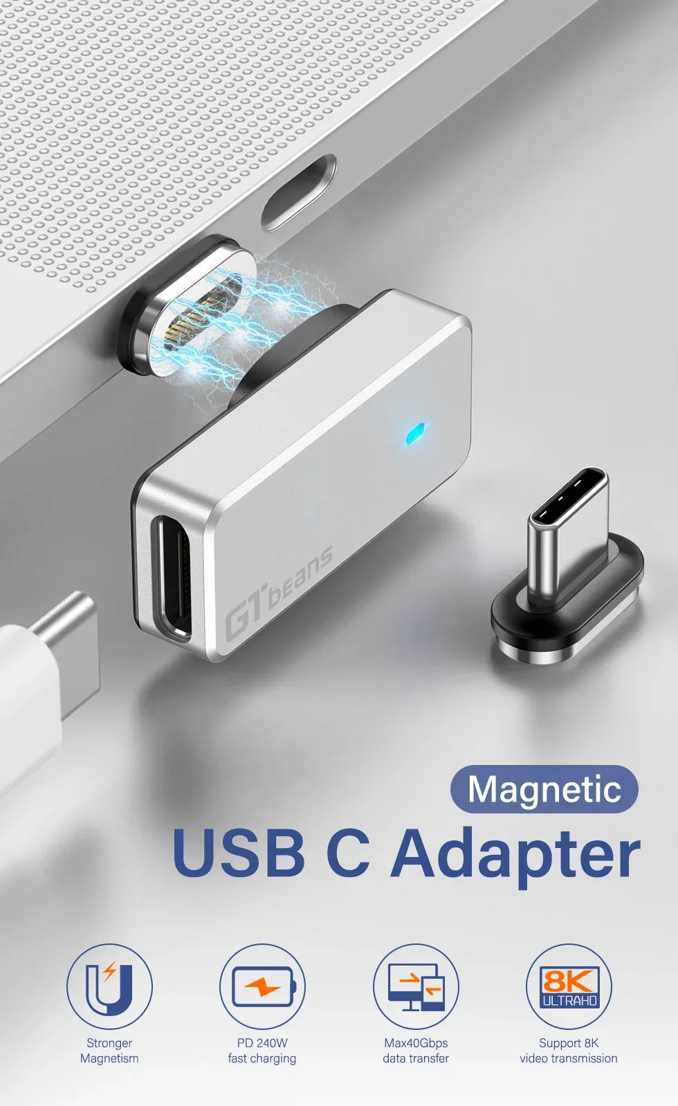 Adaptateur Magnétique USB4.0