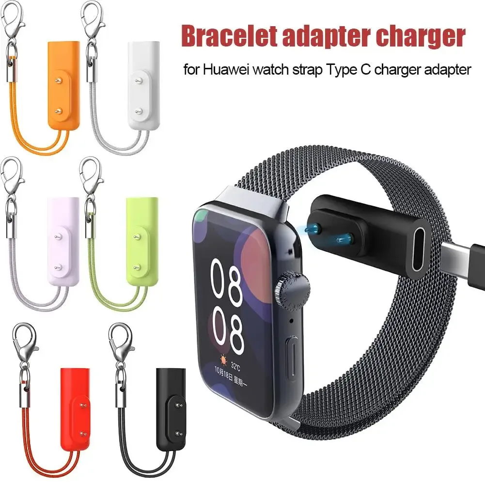 Câble de charge USB-C format porte-clés pour Huawei Band 6/7/8/9/10, Watch Fit 2/3 et Watch 4 Pro - Image 2