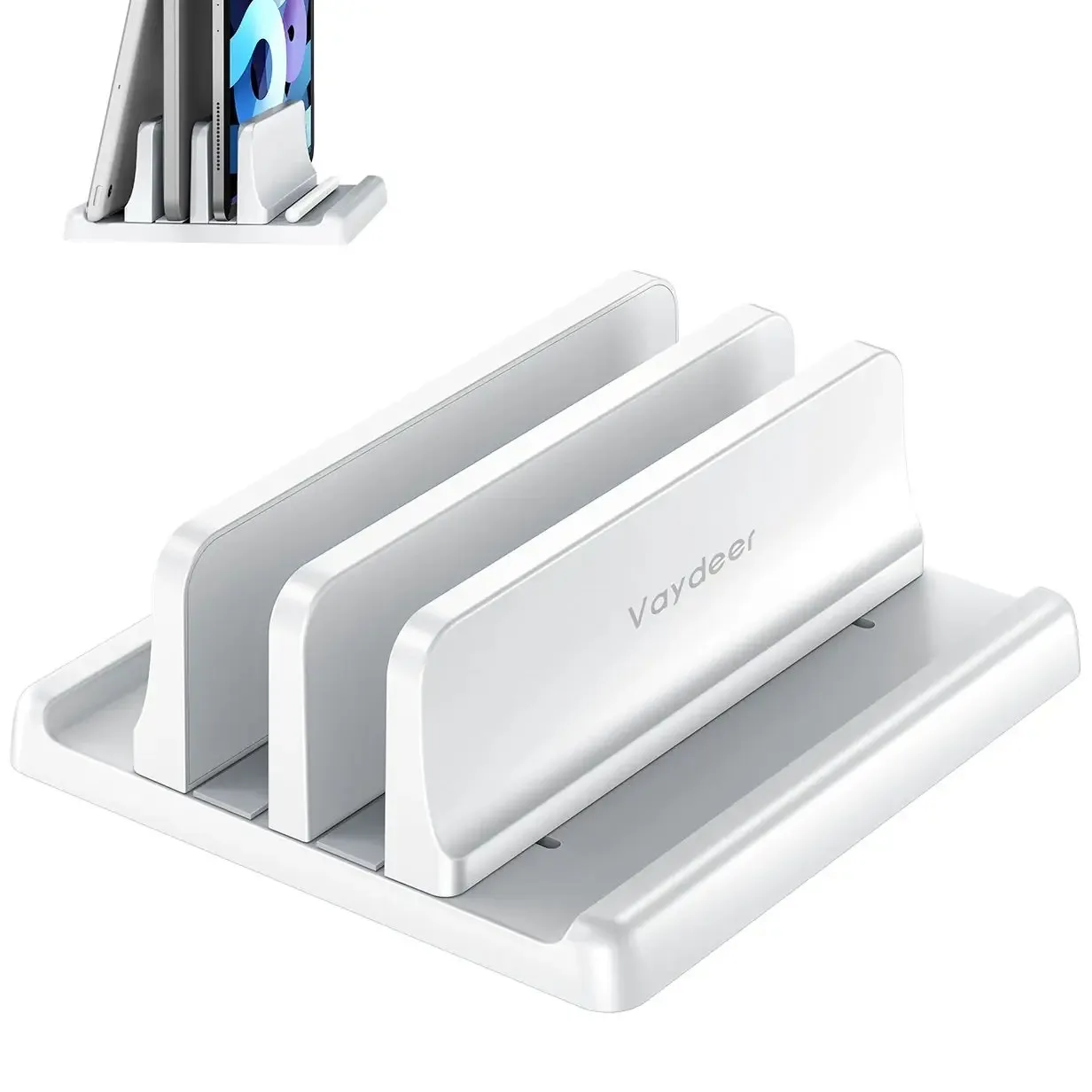 Support vertical ajustable pour ordinateur portable et tablette - Image 1