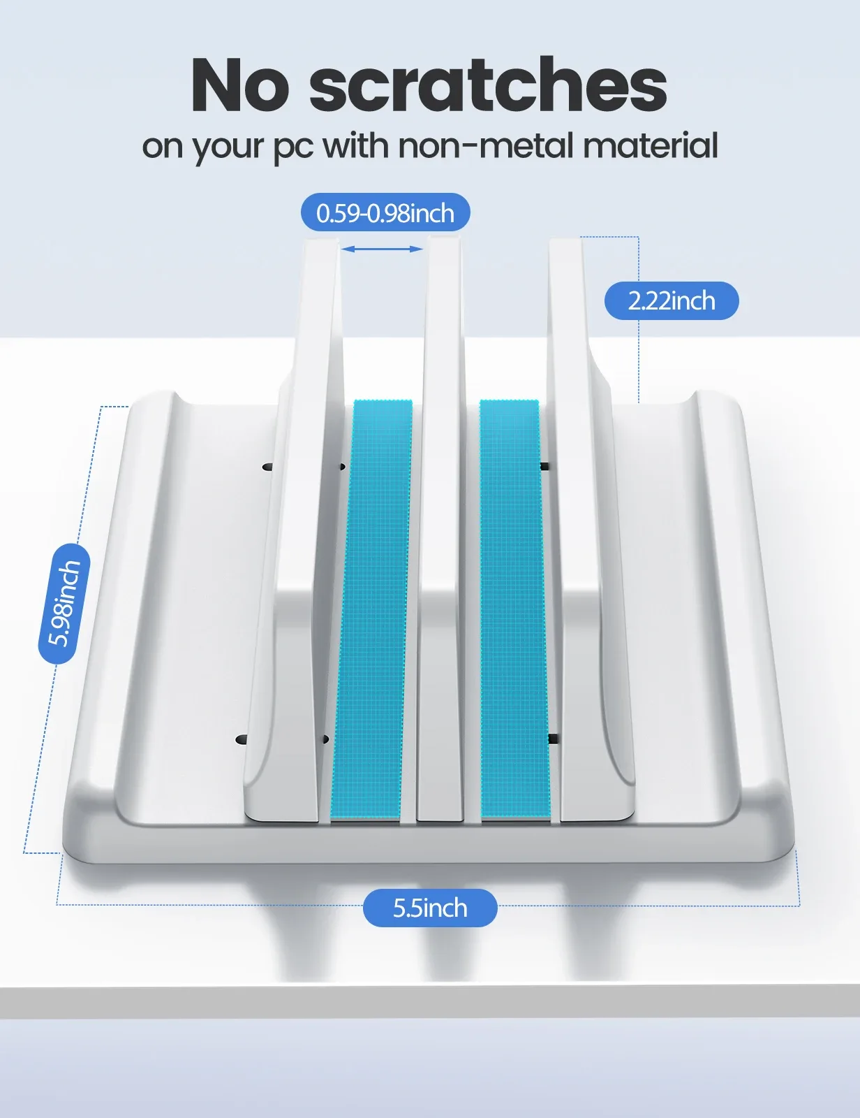 Support vertical ajustable pour ordinateur portable et tablette - Image 4