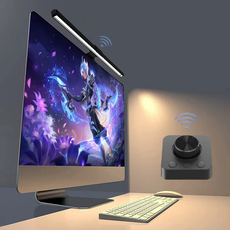 Barre lumineuse LED pour écran avec télécommande et protection oculaire - 44 cm - Image 1