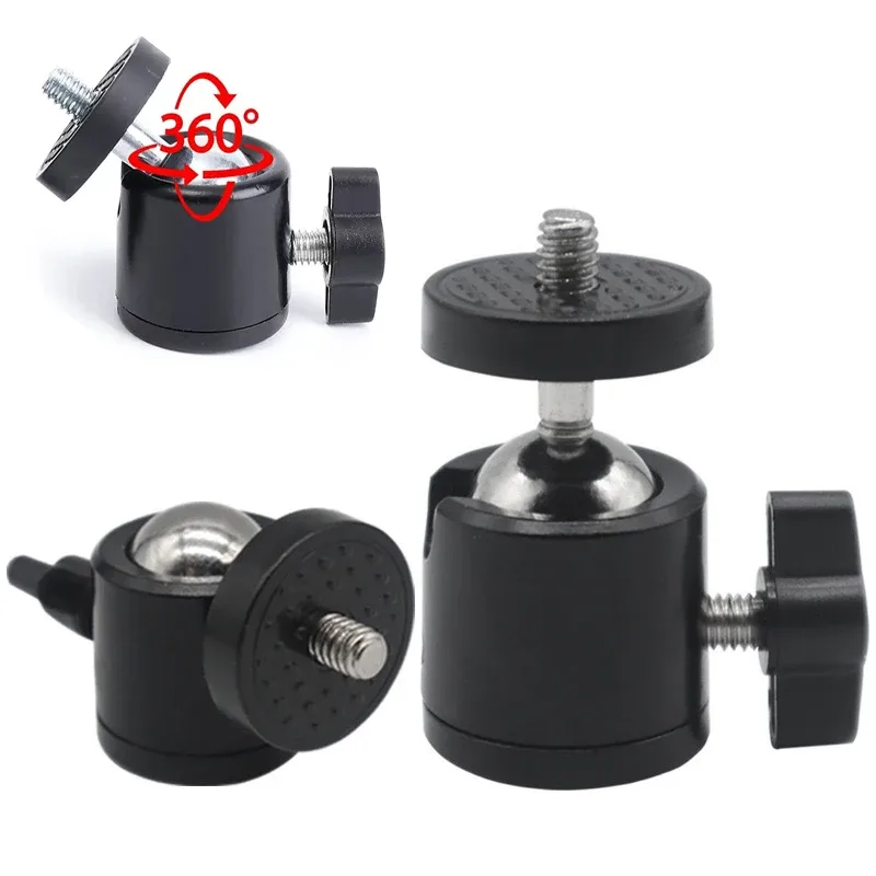 Mini rotule à bille 1/4" universelle pour trépied et caméras - Image 1