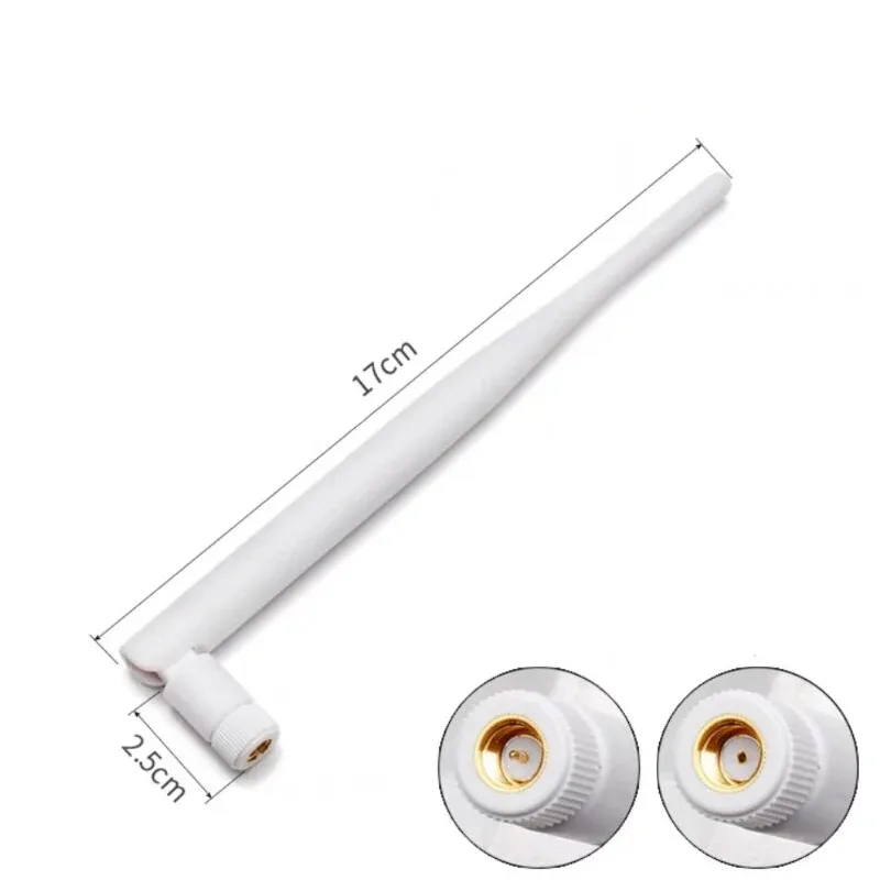 Lot de 2 antennes Wi-Fi et Bluetooth 2,4 GHz à gain élevé avec connecteur SMA - Image 2