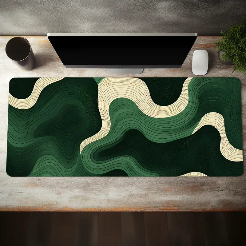 Design abstrait vert et beige