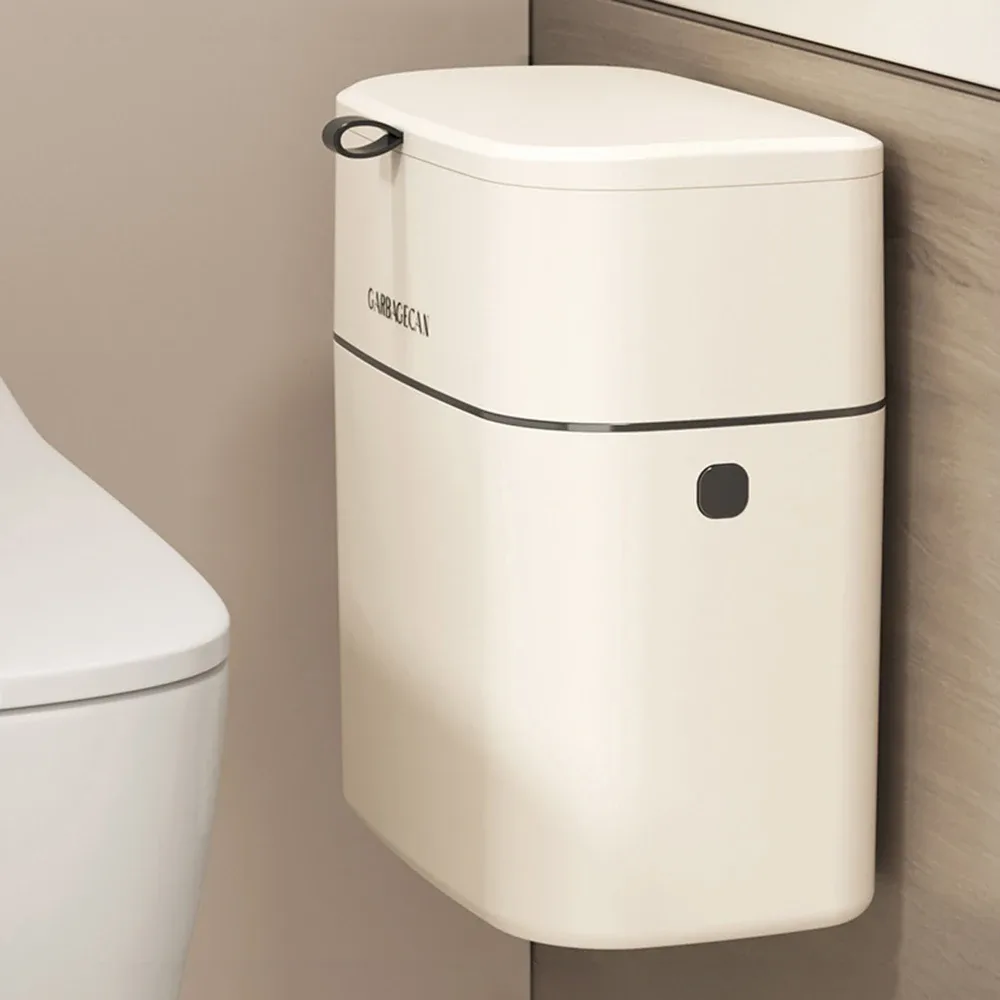 Poubelle de cuisine murale 8L avec couvercle - Fixation sans perçage - Image 6
