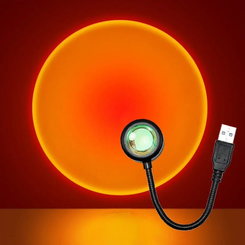 Veilleuse LED USB d'ambiance pour chambre, salon et décoration de fête 2