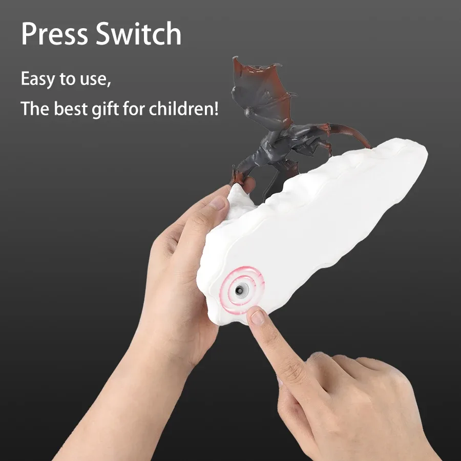 Lampe LED Dragon de feu à impression 3D - Rechargeable USB - Image 5