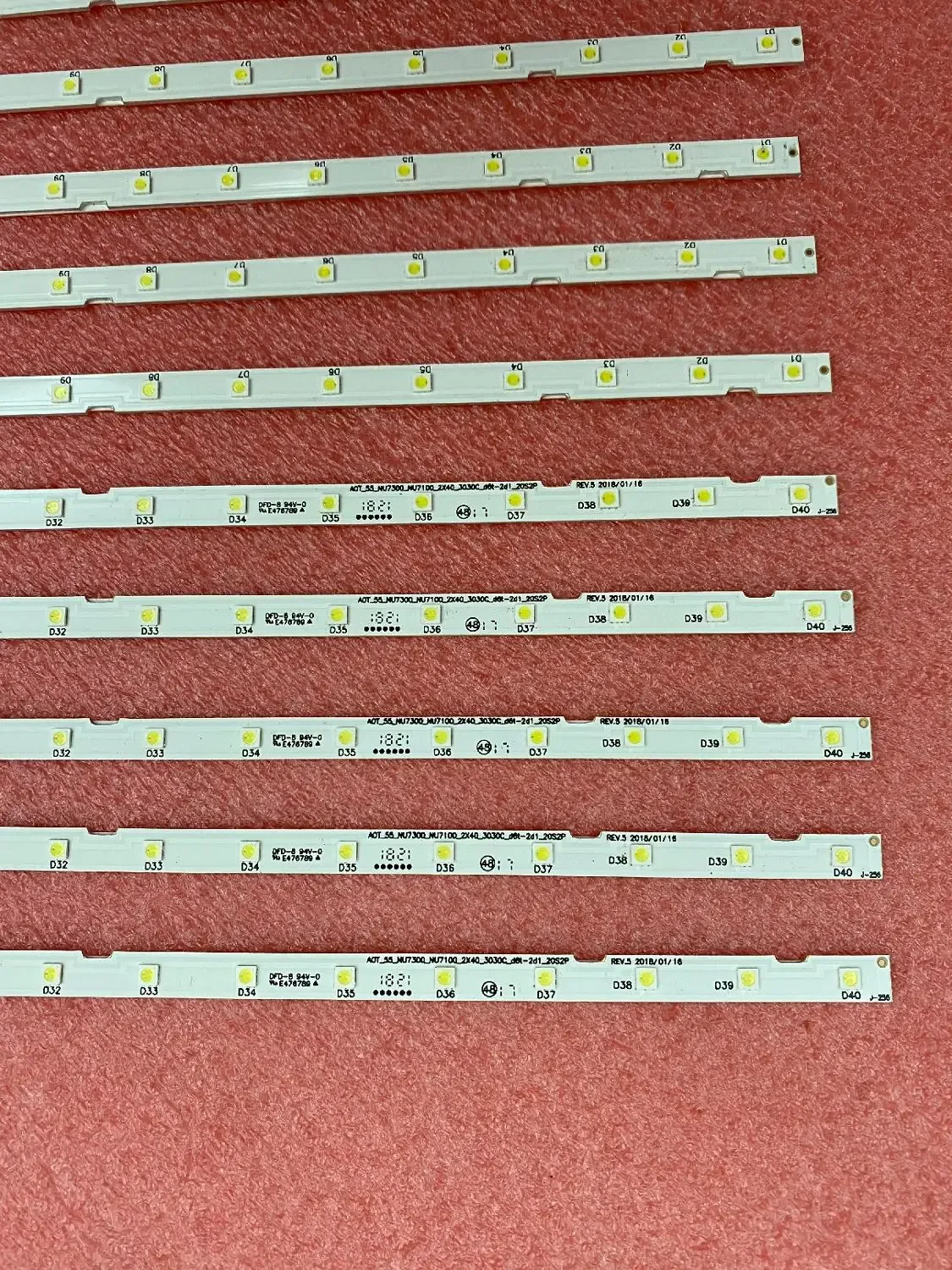 Bandes de rétroéclairage LED pour Samsung UN55NU7100, UE55NU7300, BN96-45913A, BN61-15485A - Image 4