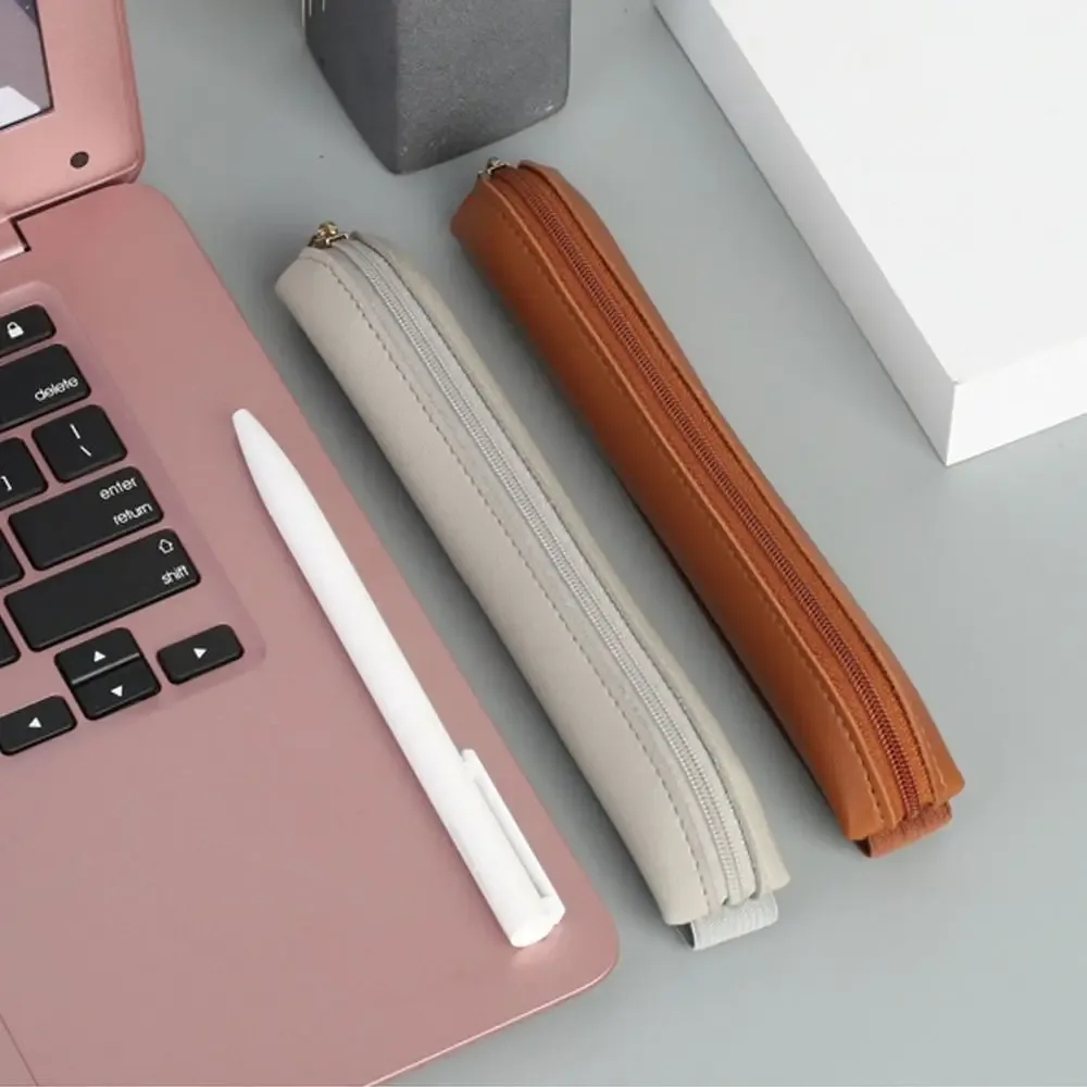 Étui porte-stylo en cuir PU avec bande élastique pour carnet - Image 1