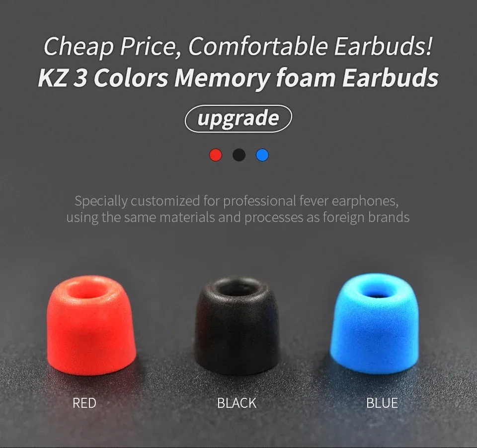 Embouts KZ Mousse à mémoire