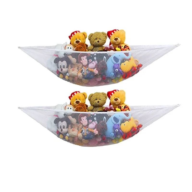 Hamac de rangement pour peluches et jouets - Filet en maille pour chambre d'enfant - Image 6