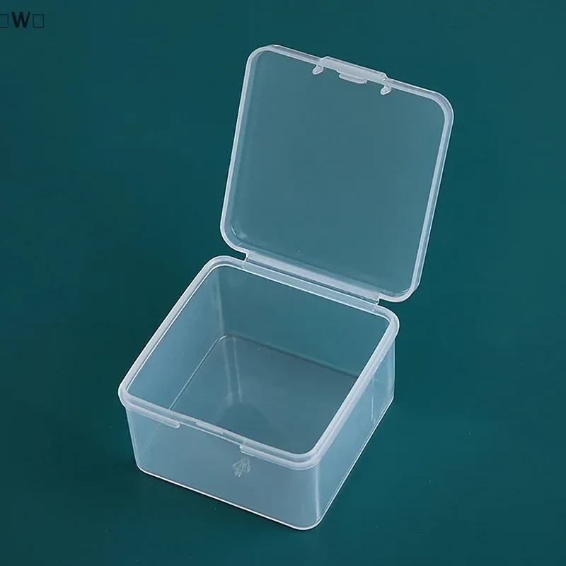 Boîte de rangement carrée transparente pour perles et petits accessoires - Image 2